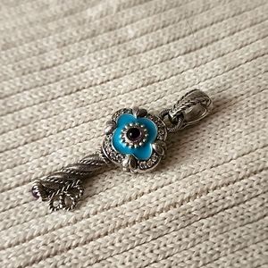 Judith Ripka Key Pendant, Retired Rare.